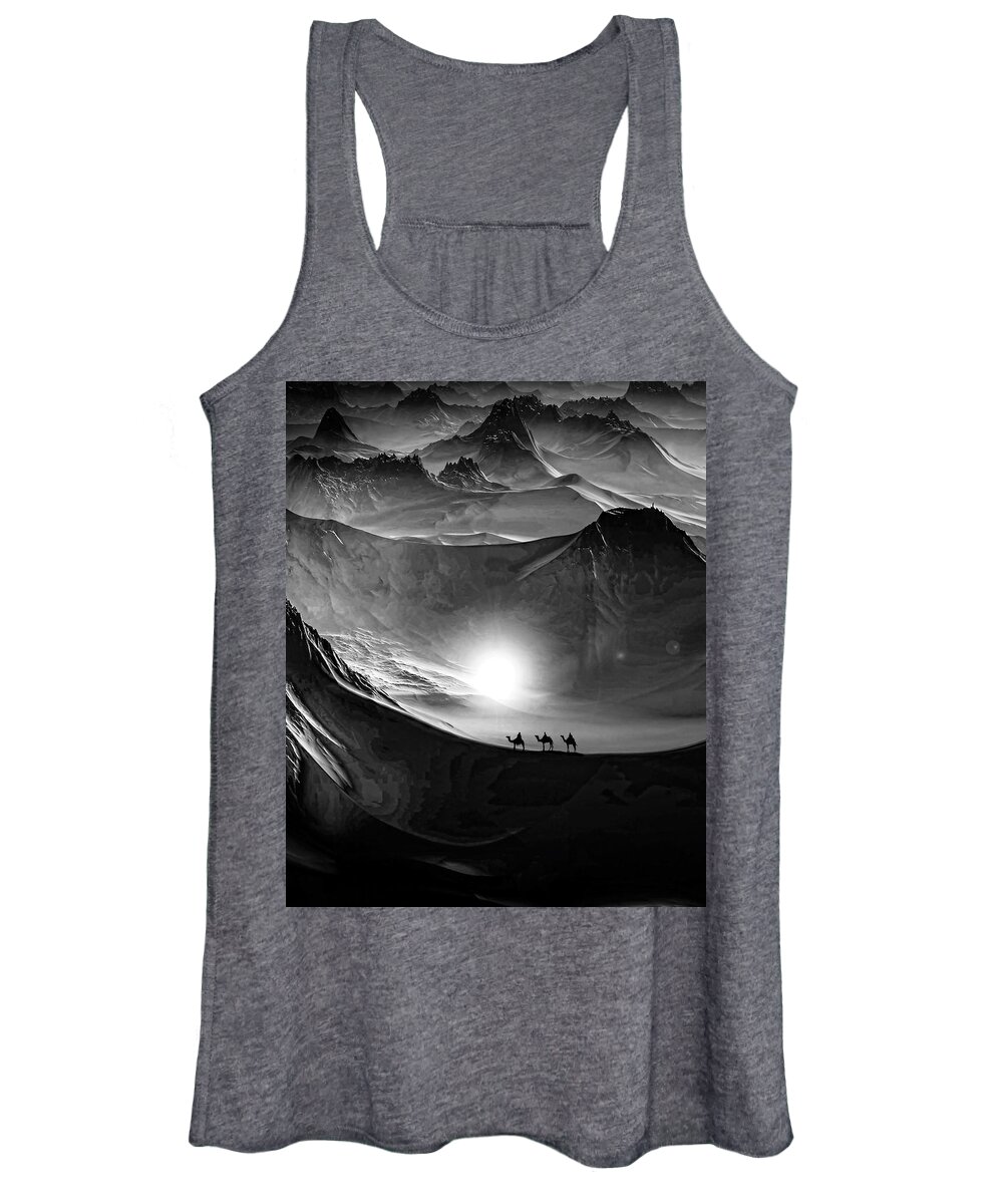 Fine Art Women's Tank Top featuring the photograph Waiting for noble Magi by Sofie Conte