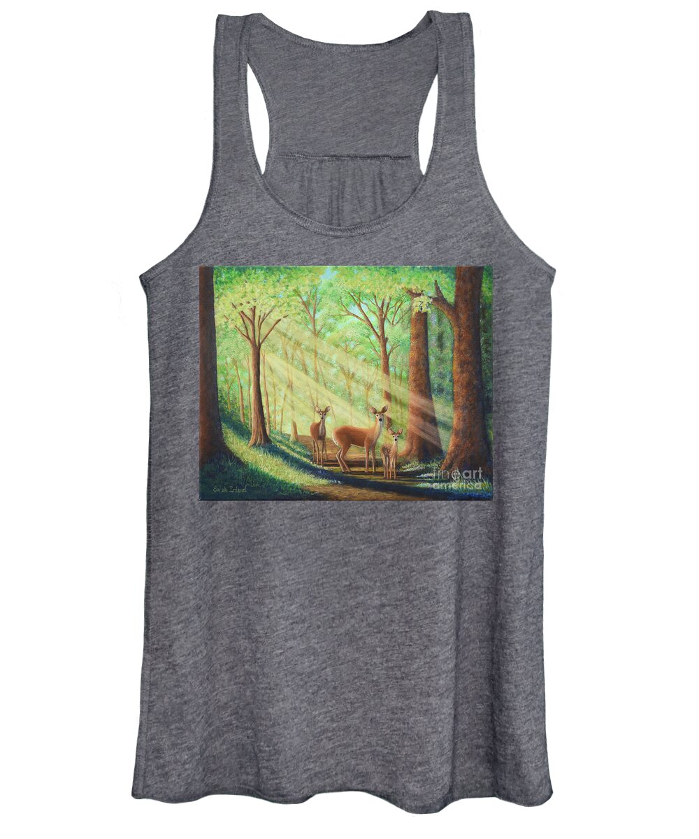 Waiting Women's Tank Top featuring the painting Waiting for Snow White by Sarah Irland