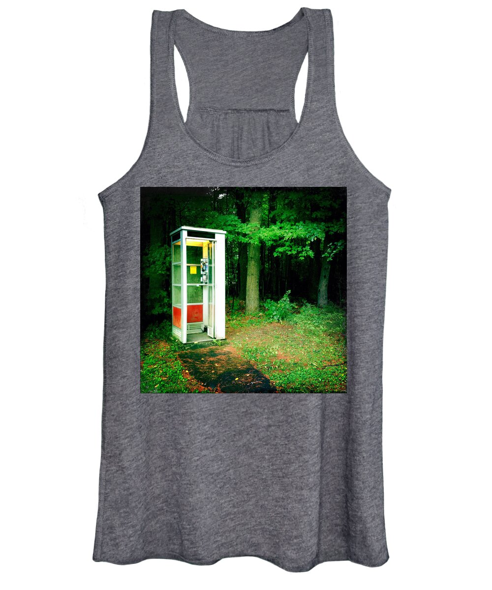 Woods Women's Tank Top featuring the photograph Waiting For Superman by Robert Dann