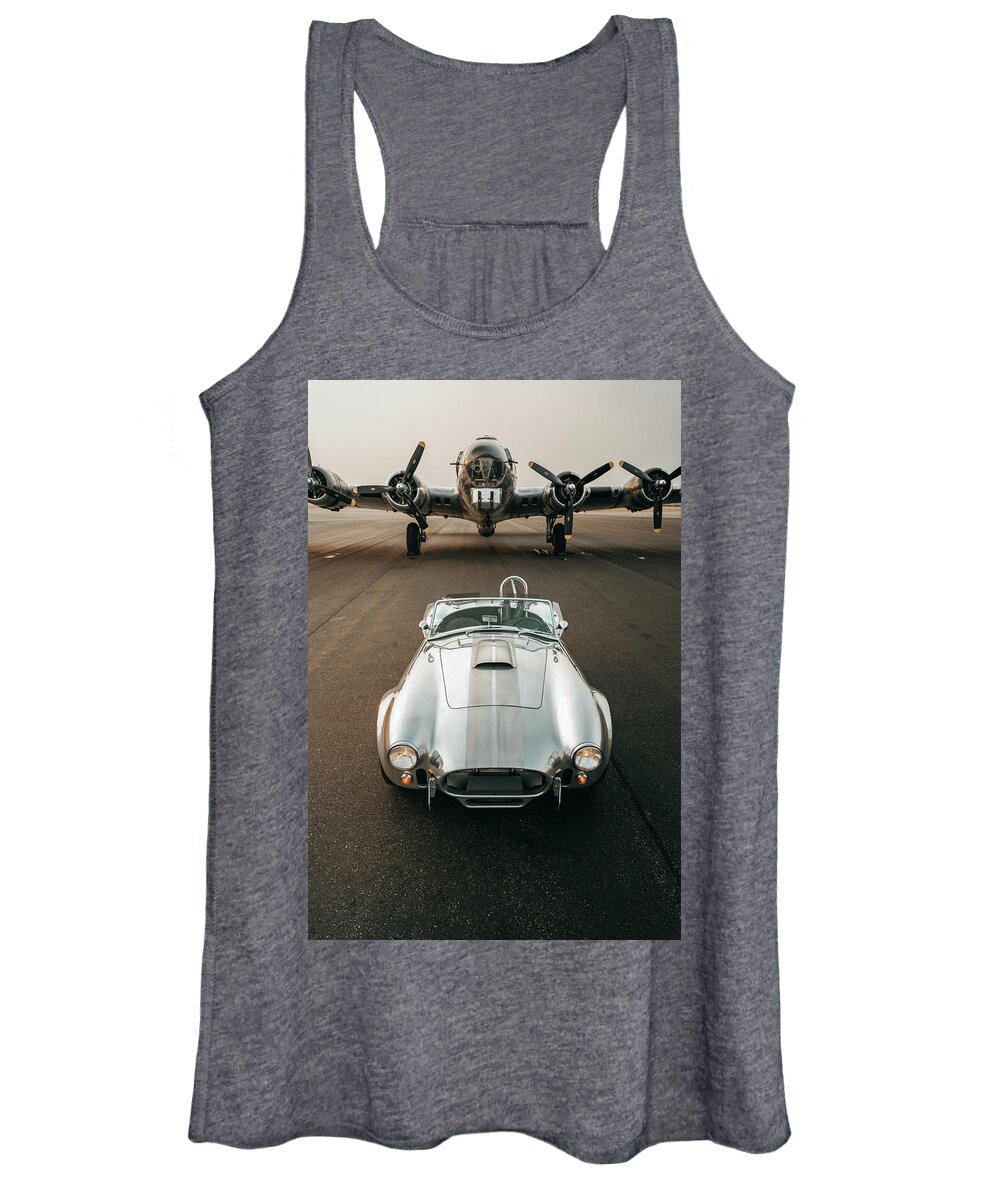 Shelby Women's Tank Top featuring the photograph War Machines by David Whitaker Visuals