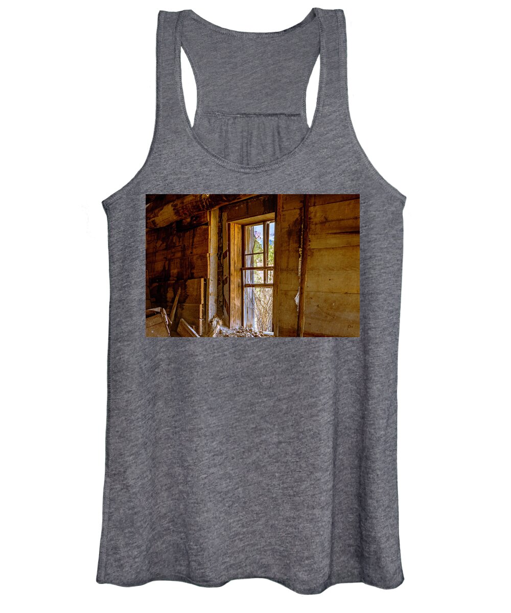 Flathead River Women's Tank Top featuring the photograph What the Homesteader Saw by Bryan Spellman