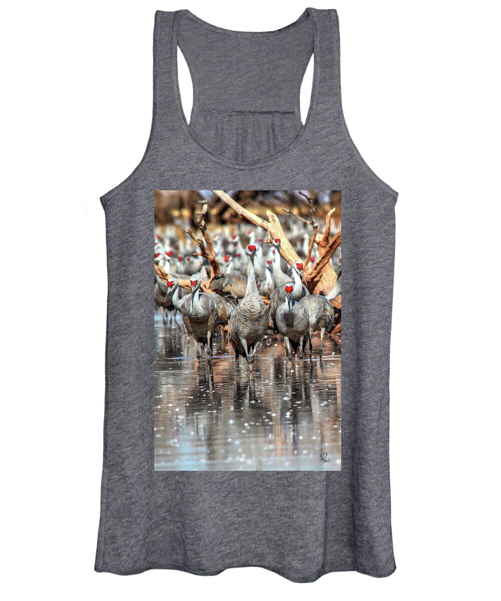 Wildlife Women's Tank Top featuring the photograph Whitewater Draw 2575 by Robert Harris