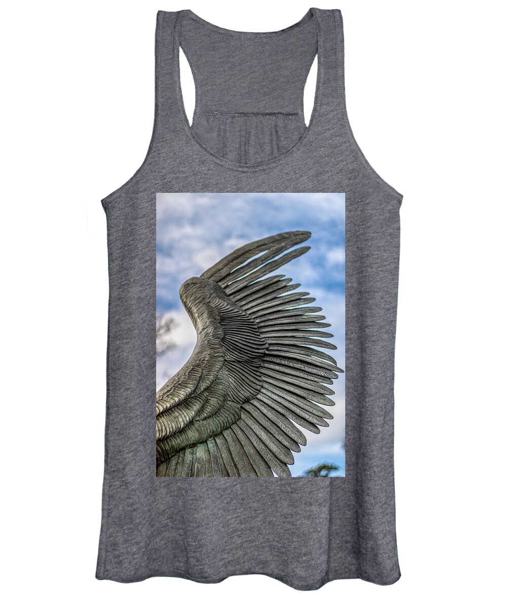 Angel Women's Tank Top featuring the photograph Wing by Rick Nelson