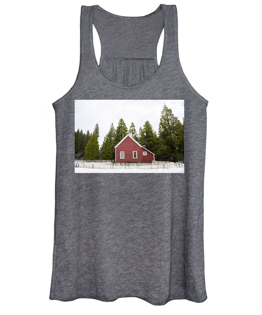 Lost Sierras Women's Tank Top featuring the photograph Winter in the Lost Sierras by Aileen Savage