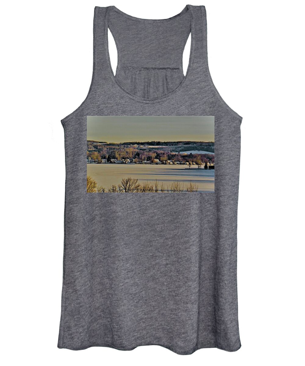 Winter Women's Tank Top featuring the photograph Winter Set by John Anderson