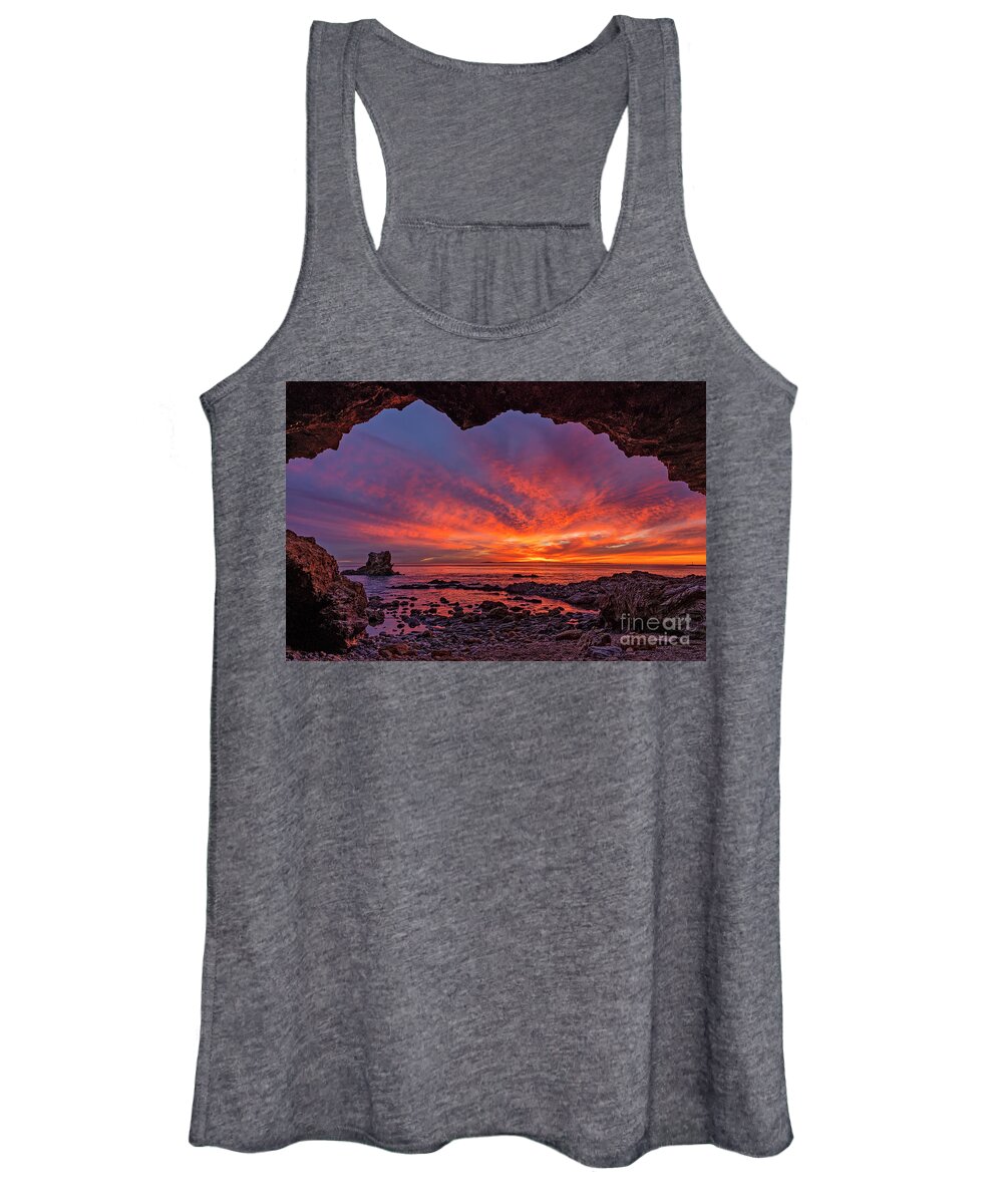 Winter Women's Tank Top featuring the photograph Winter Sunsets in So Cal by Eddie Yerkish