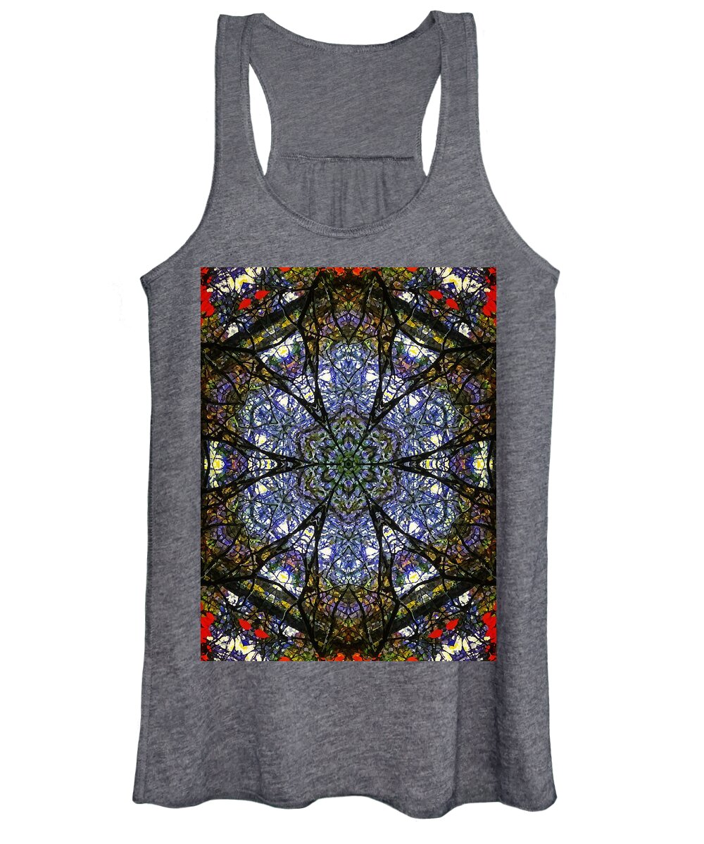 Photo Art Women's Tank Top featuring the photograph Yardscape Connections by Allen Nice-Webb