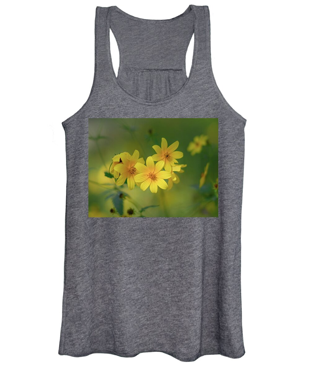 Flower Women's Tank Top featuring the photograph Yellow 2 by Grant Twiss