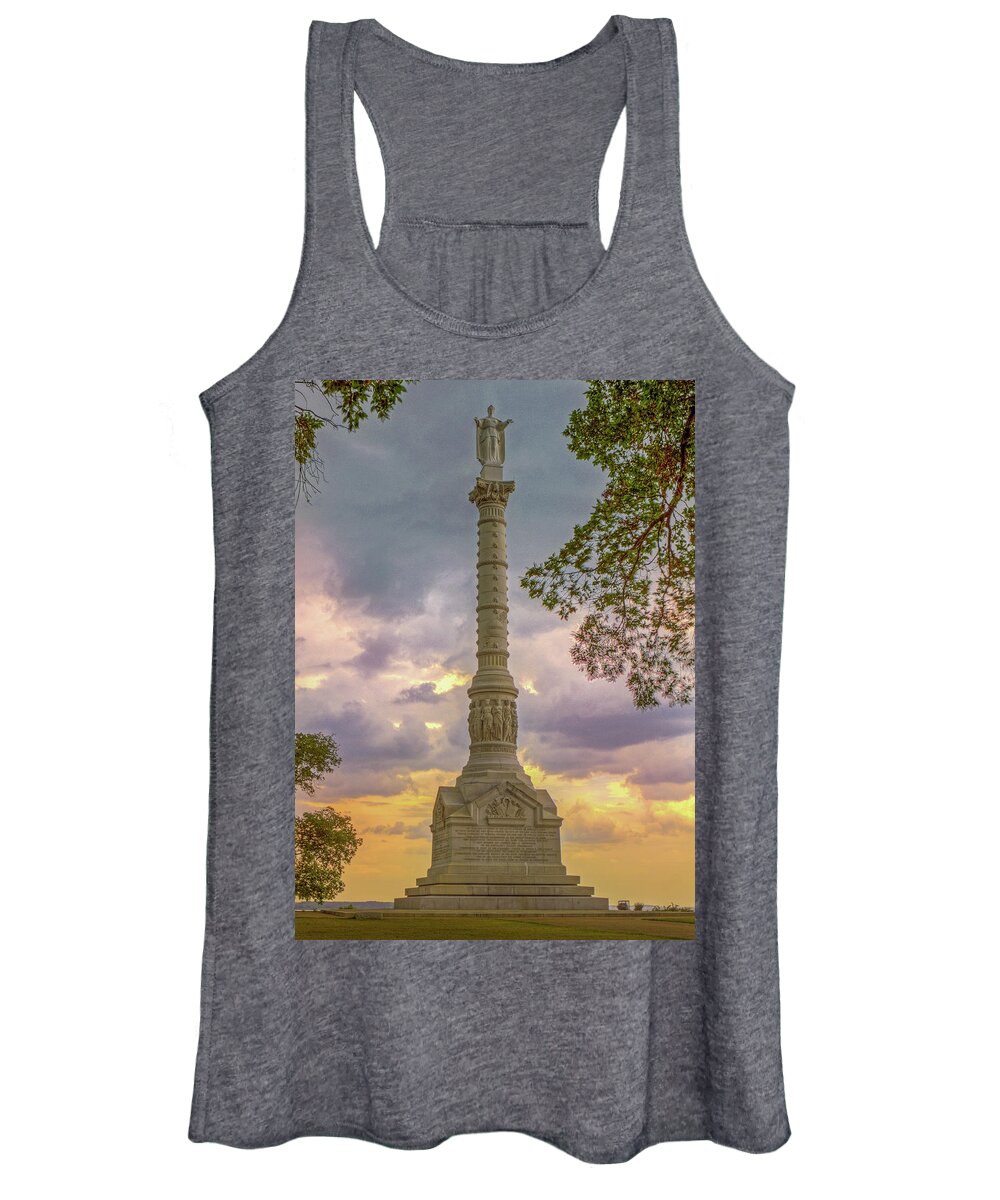 Yorktown Women's Tank Top featuring the photograph Yorktown Victory Monument by Jerry Gammon
