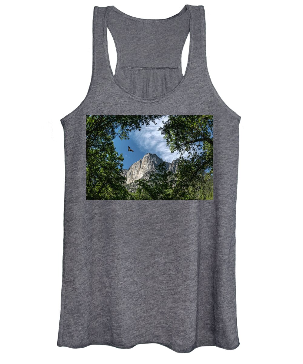 Landscape Women's Tank Top featuring the photograph Yosemite Osprey by Romeo Victor