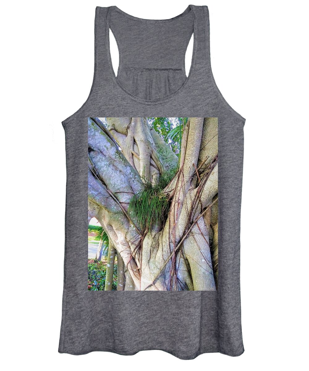 Nature Women's Tank Top featuring the photograph You Have Grown on Me by Vivian Aaron