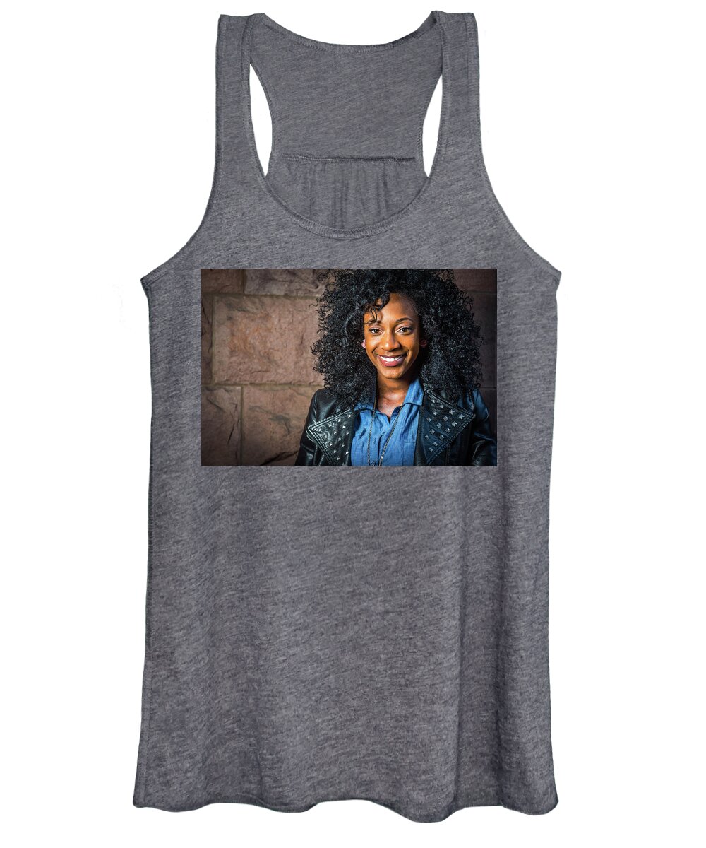 Young Women's Tank Top featuring the photograph Young Girl by Alexander Image