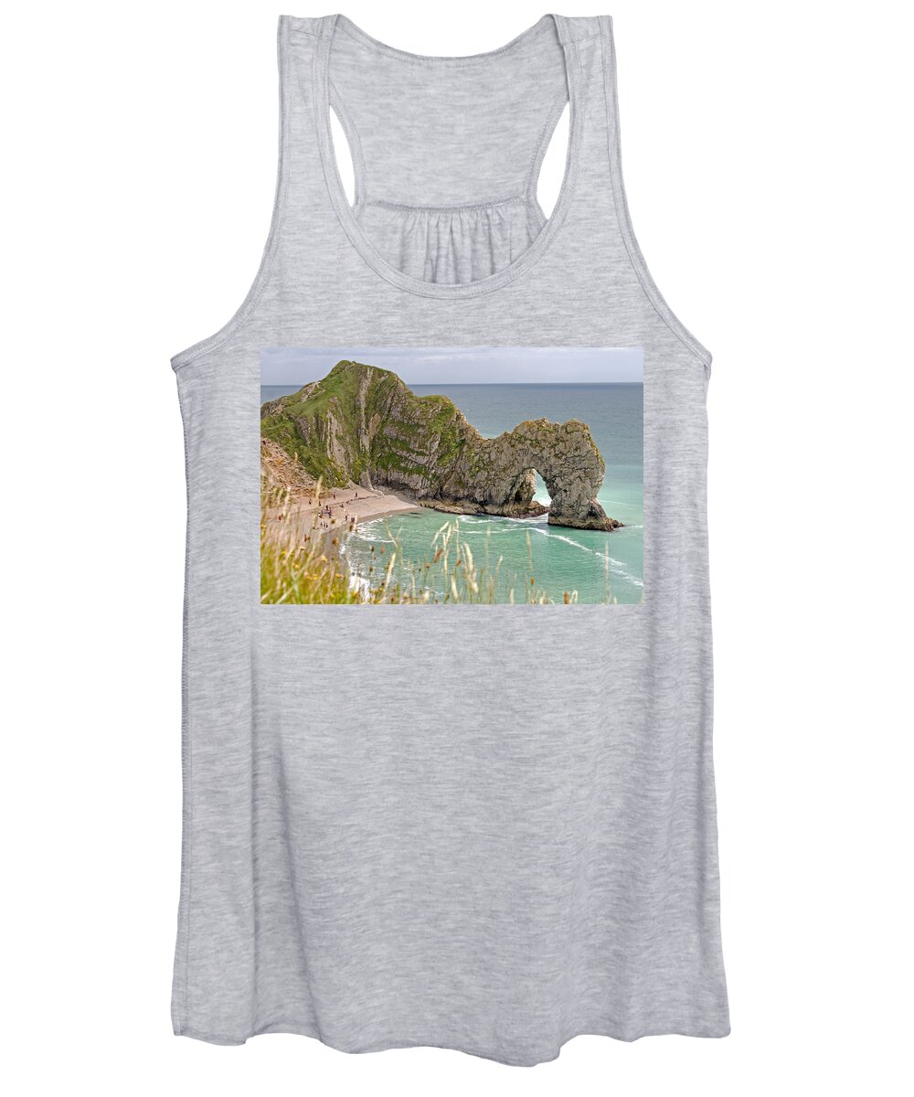 Rock Arch Women's Tank Top featuring the photograph Durdle Door #1 by Tony Murtagh