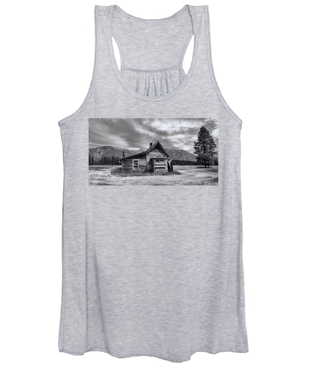 Prairie House Women's Tank Top featuring the photograph Little House On The Prairie #1 by Wayne Sherriff