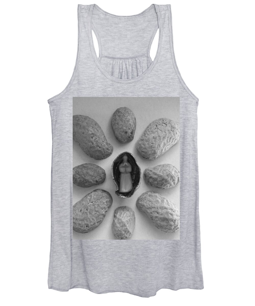 Sage Women's Tank Top featuring the photograph Old Man in the Peanut #2 by Ismael Cavazos
