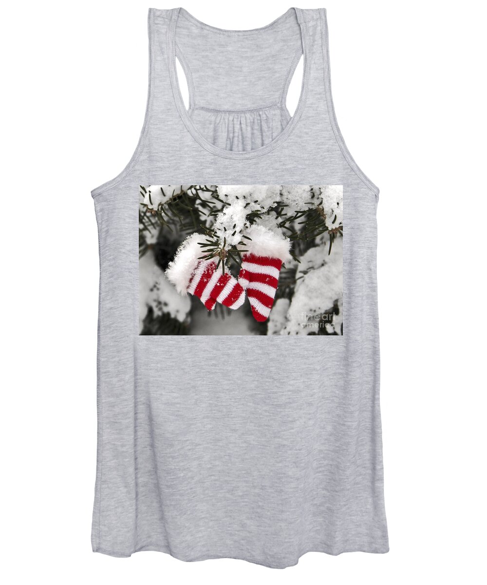Maine Women's Tank Top featuring the photograph Striped by Karin Pinkham