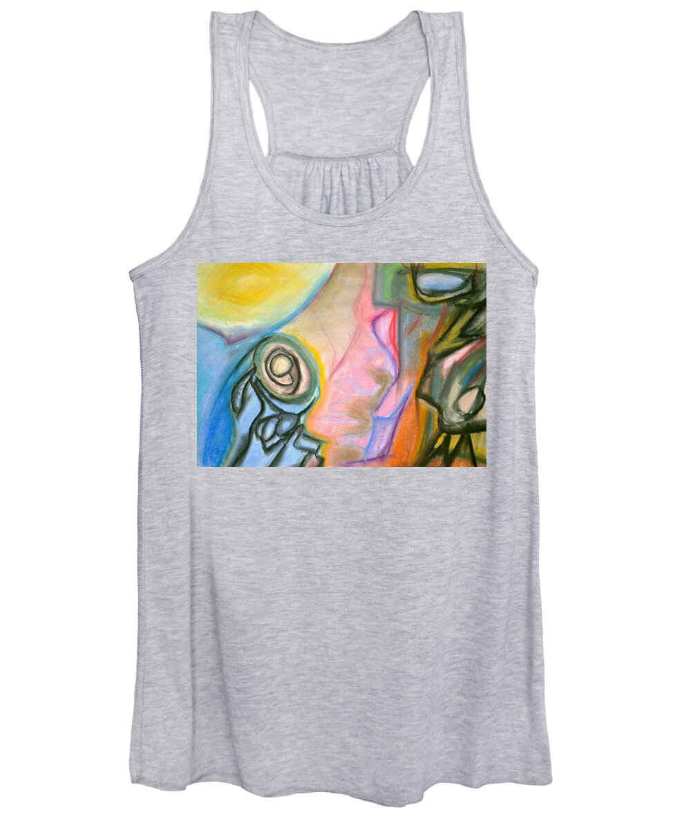 Piety Women's Tank Top featuring the painting The Puzzle of Piety by Regina Valluzzi