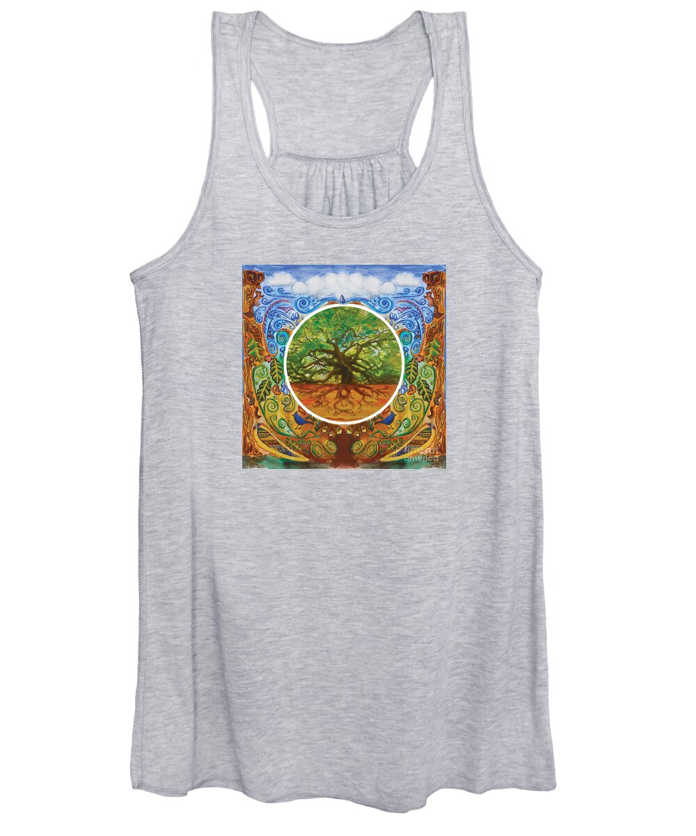 Tree Of Life Women's Tank Top featuring the painting Timeless #1 by Shelley Myers