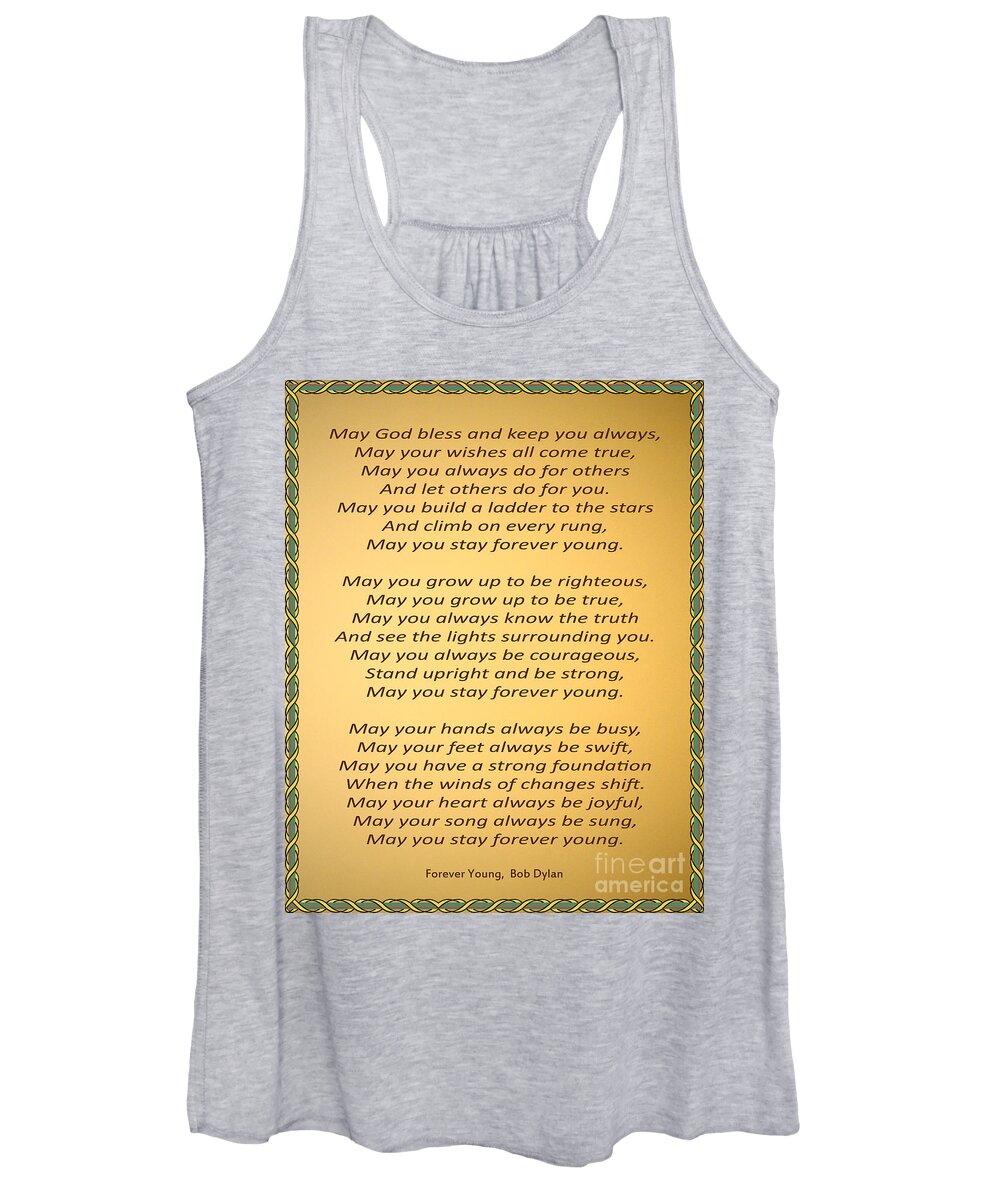Forever Young Women's Tank Top featuring the photograph 148- Bob Dylan by Joseph Keane