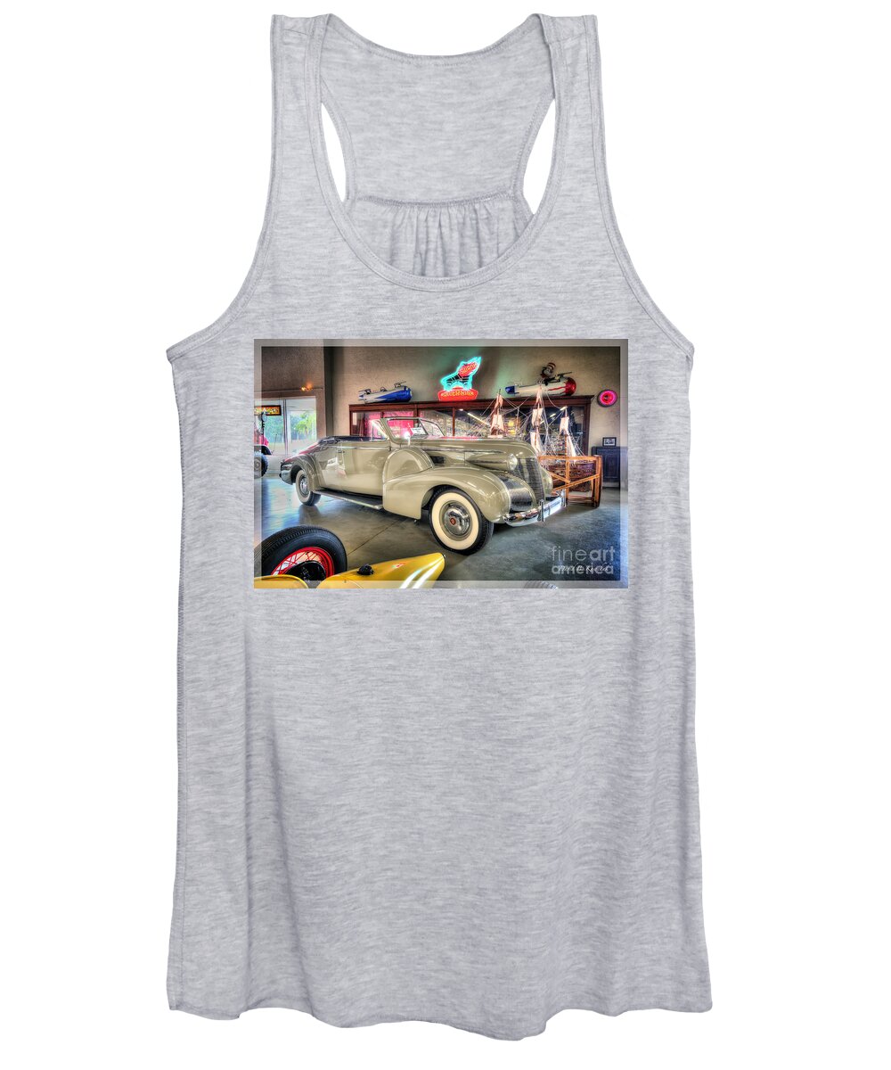 1939 Cadillac Women's Tank Top featuring the photograph 1939 Cadillac by Arttography LLC