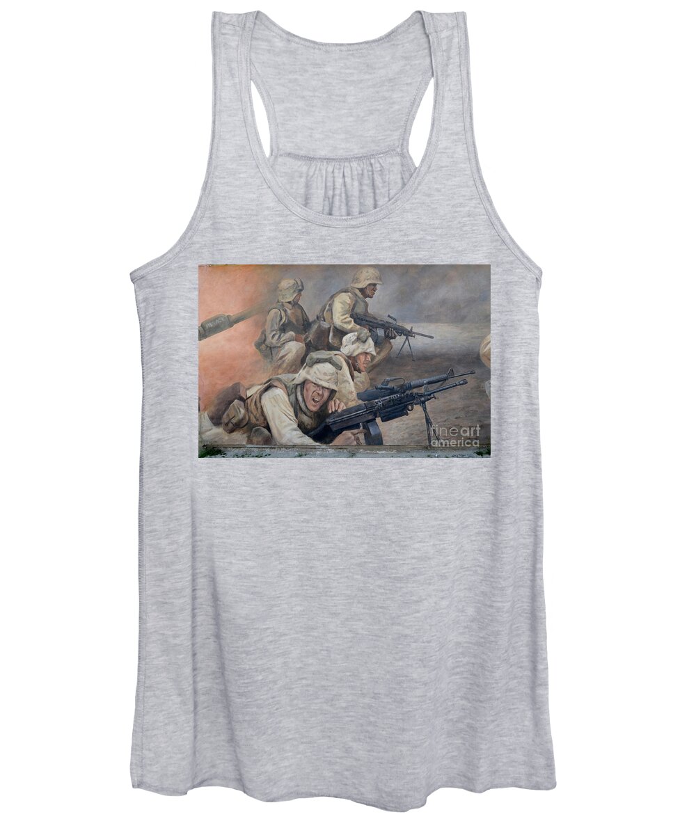 Mural Women's Tank Top featuring the photograph 29 Palms Mural 1 by Bob Christopher
