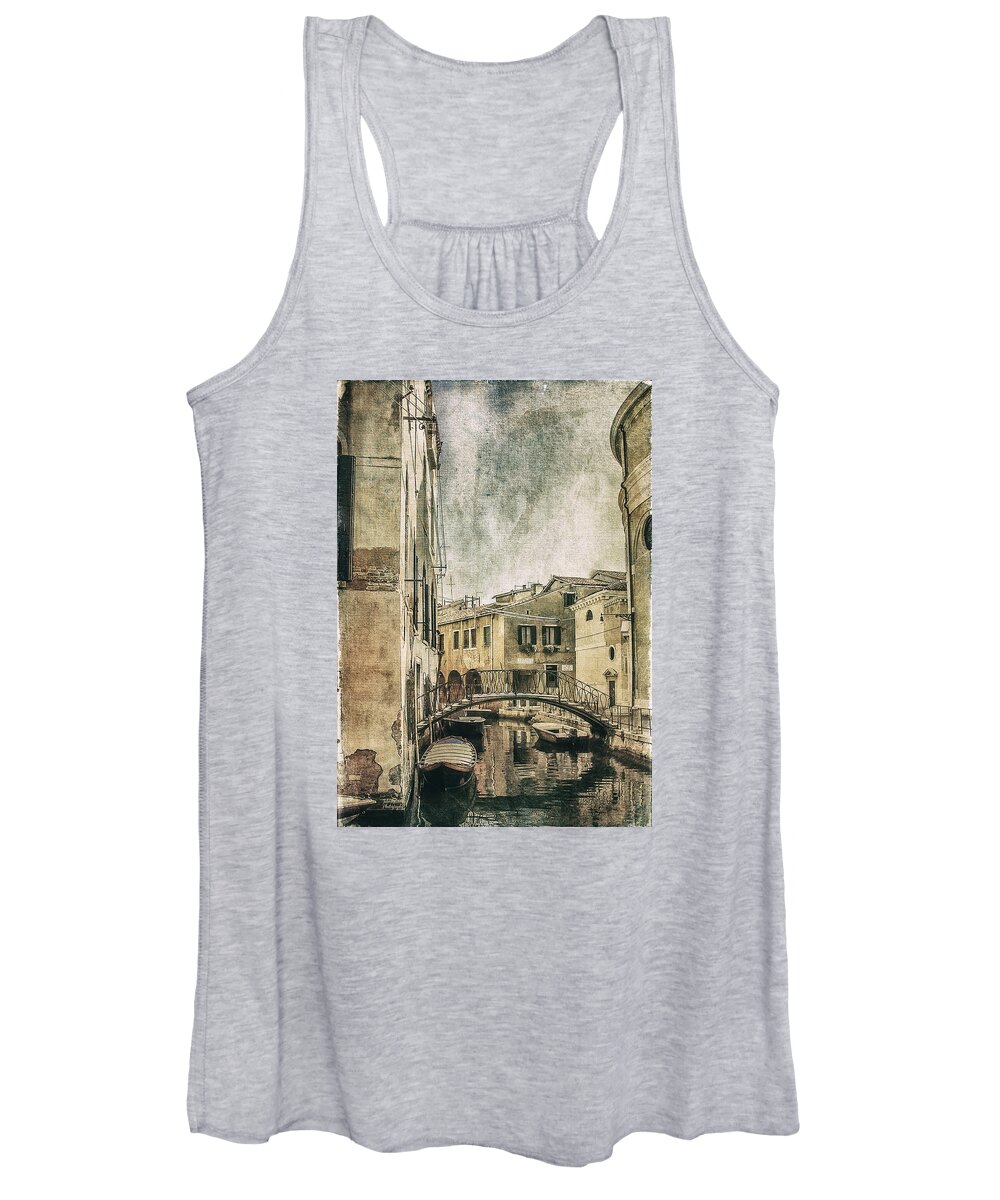 Venice Women's Tank Top featuring the photograph Venice Back in Time by Julie Palencia