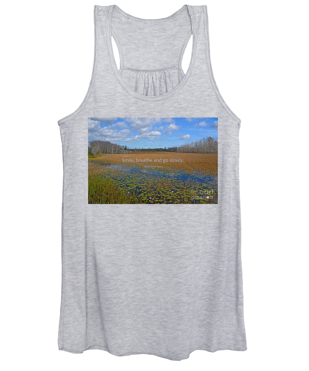 Thich Nhat Hanh Women's Tank Top featuring the photograph 69- Thich Nhat Hanh by Joseph Keane