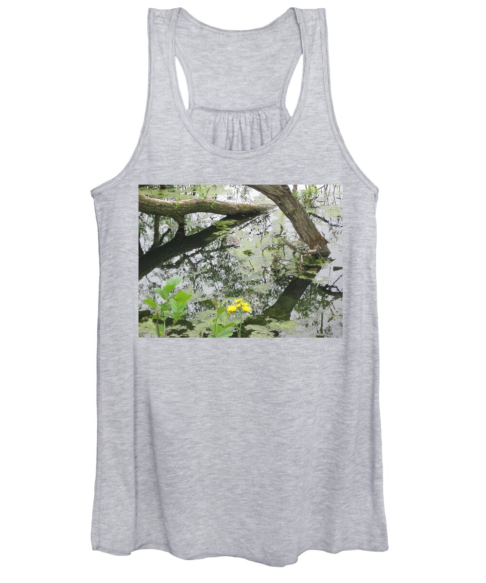 Abstract Women's Tank Top featuring the photograph Abstract Nature 2 by Rosita Larsson