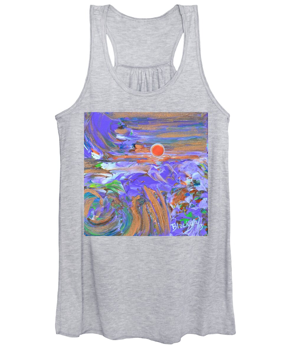Storm Women's Tank Top featuring the painting After The Storm by Donna Blackhall