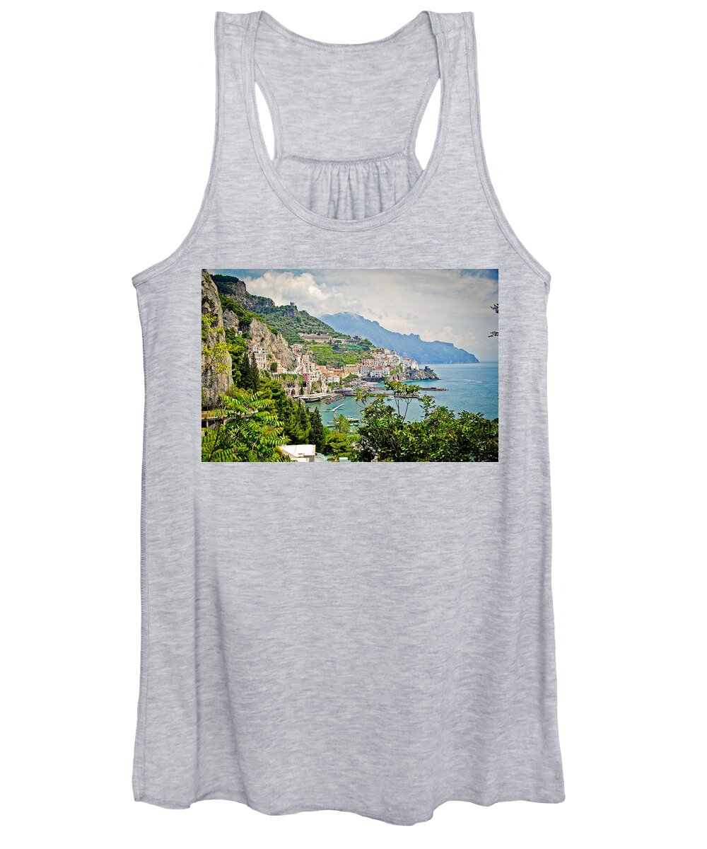 Coast Women's Tank Top featuring the photograph Amalfi by Will Wagner