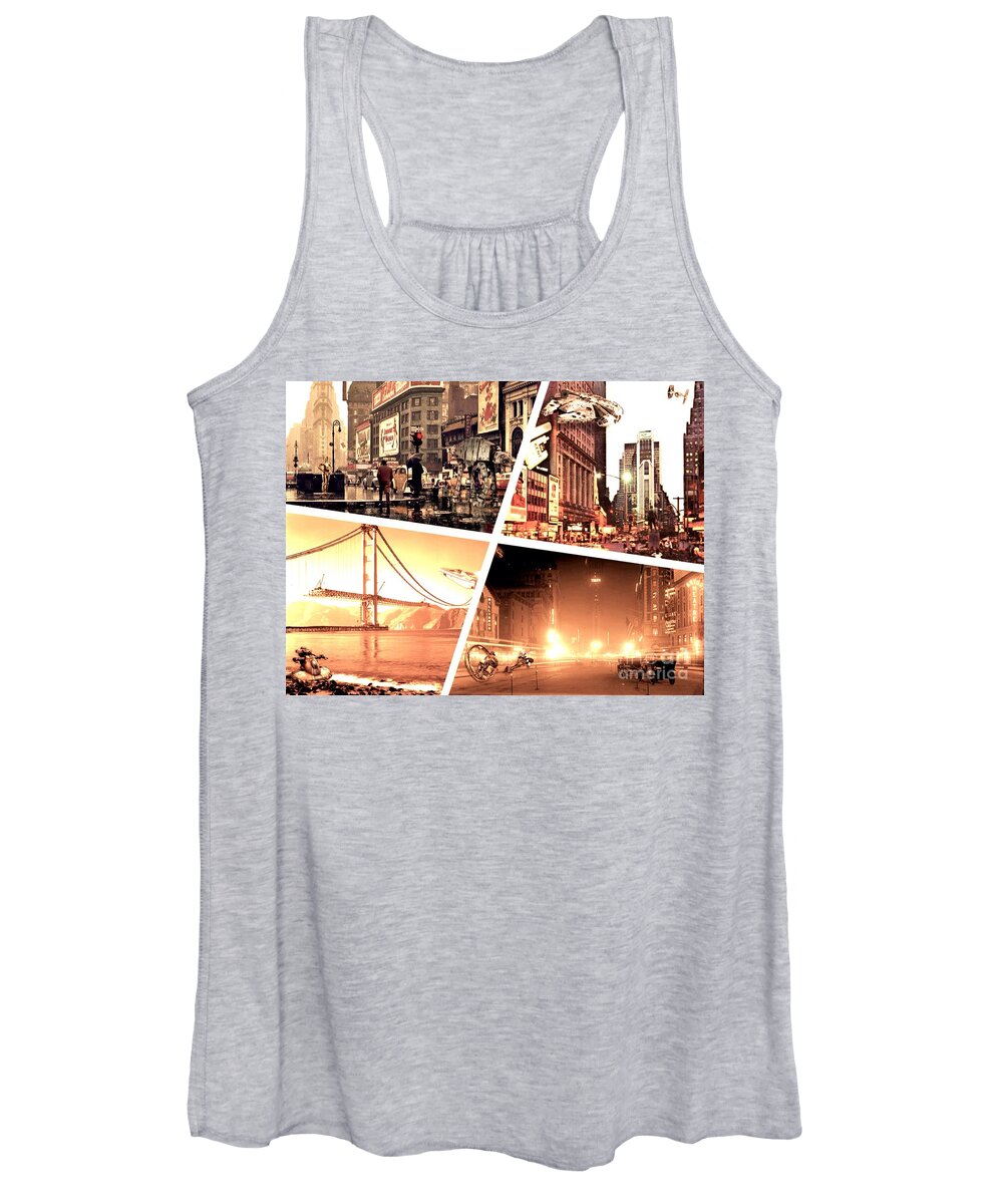 America Women's Tank Top featuring the photograph America Reloaded by HELGE Art Gallery