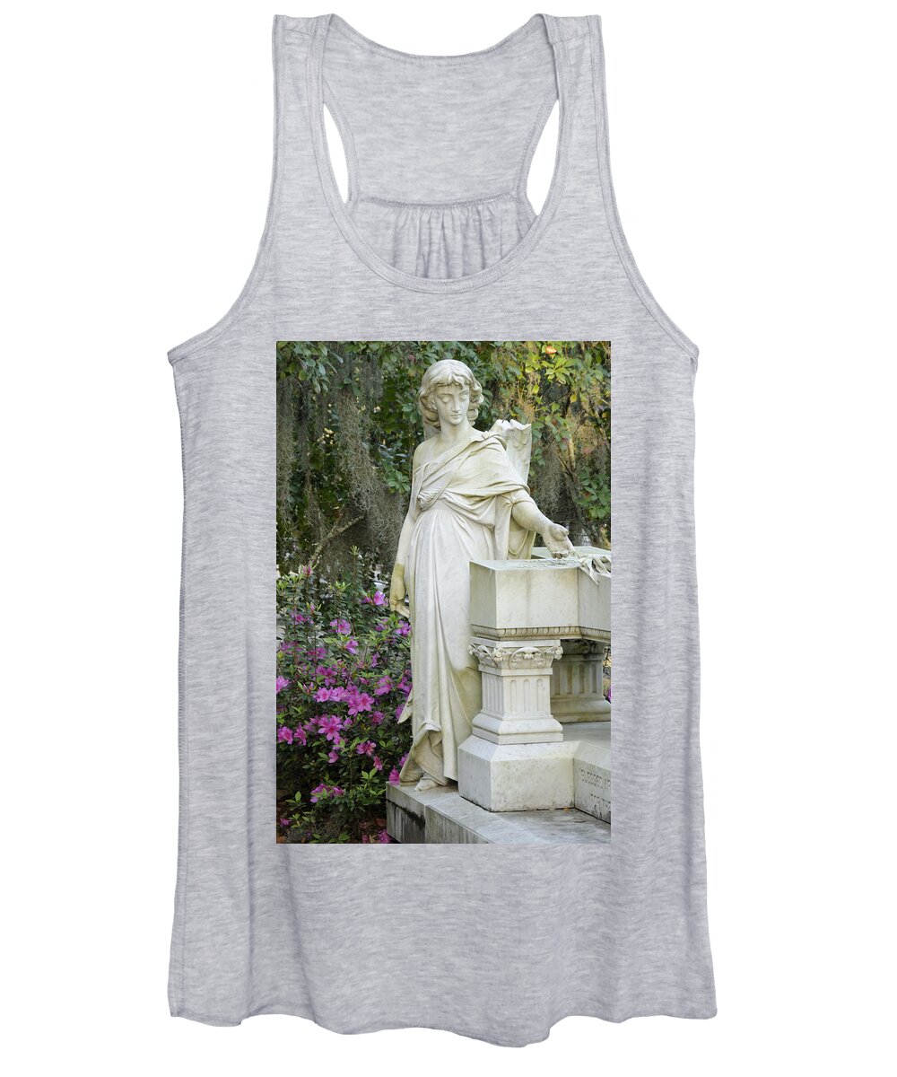 Angel Women's Tank Top featuring the photograph Angel with a Broken Wing by Bradford Martin