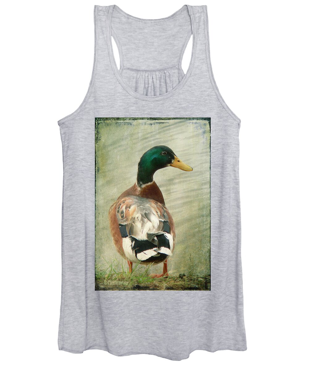 Duck Women's Tank Top featuring the photograph Another duck ... by Chris Armytage