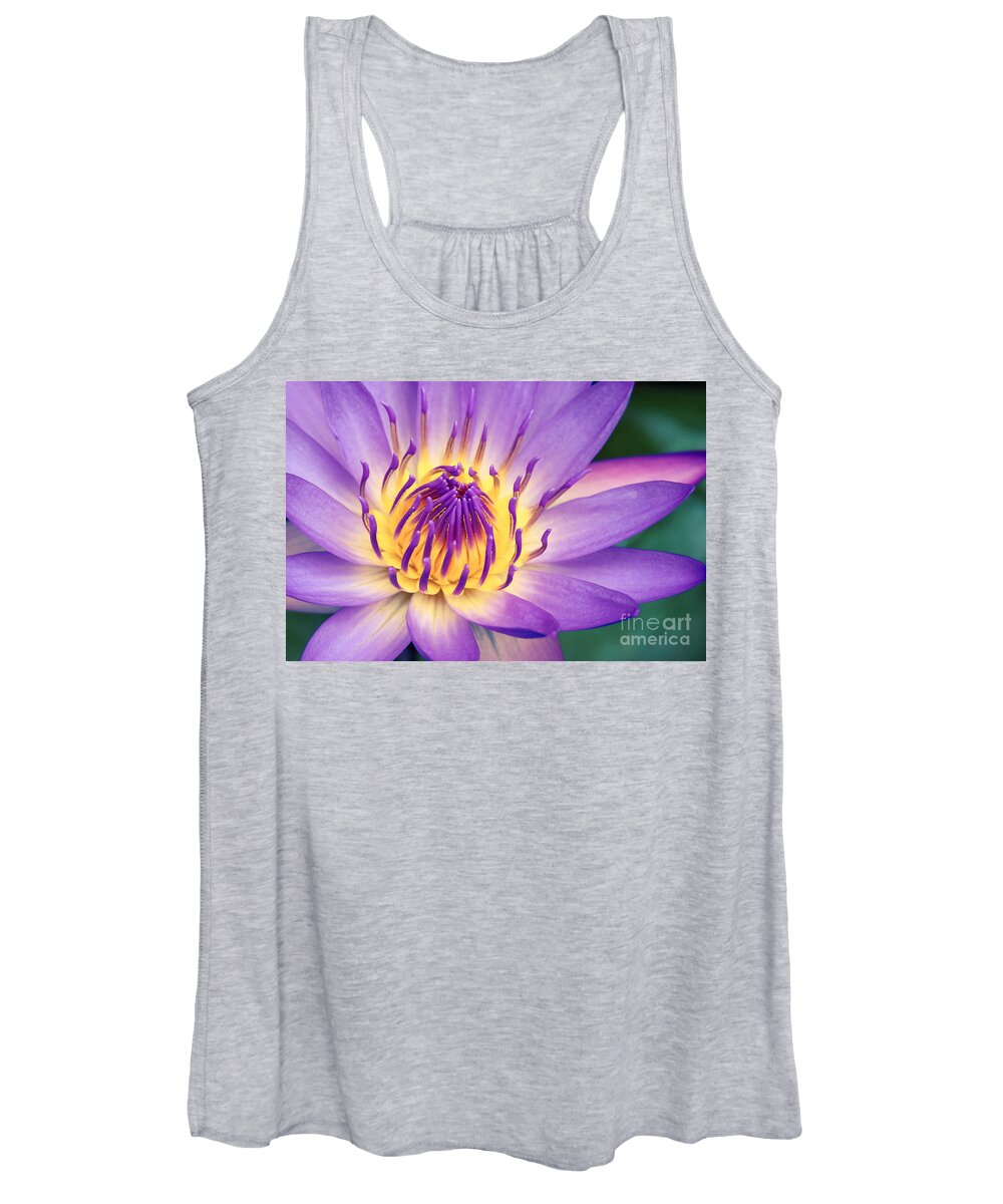 Waterlily Women's Tank Top featuring the photograph Ao Lani Heavenly Light by Sharon Mau