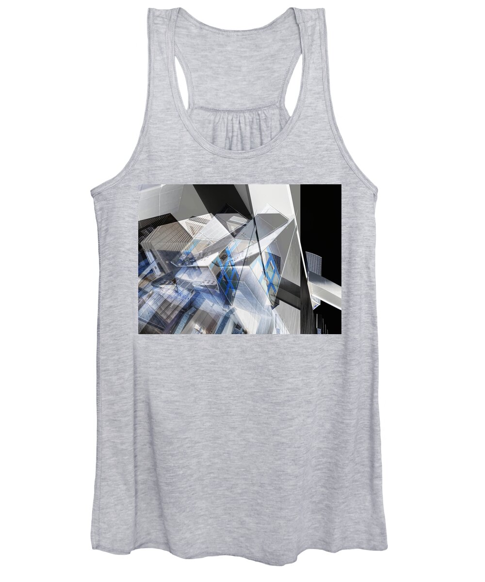Abstract Women's Tank Top featuring the photograph Architectural Abstract by Wayne Sherriff