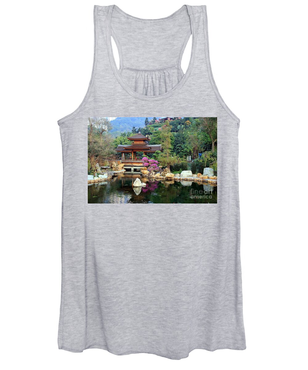 Forest Women's Tank Top featuring the photograph Asian garden by Amanda Mohler