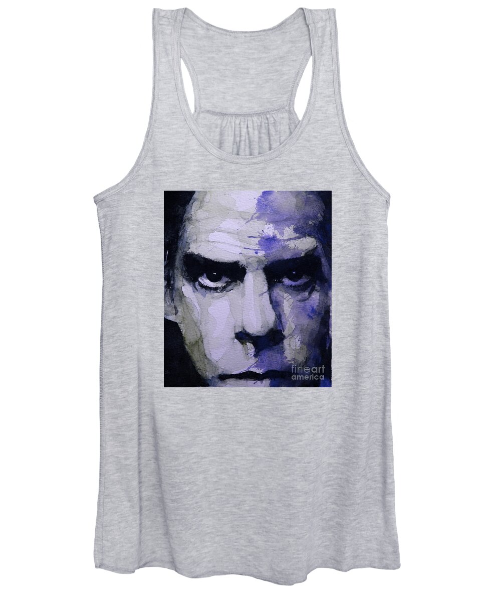 Nick Cave Women's Tank Top featuring the painting Bad Seed by Paul Lovering