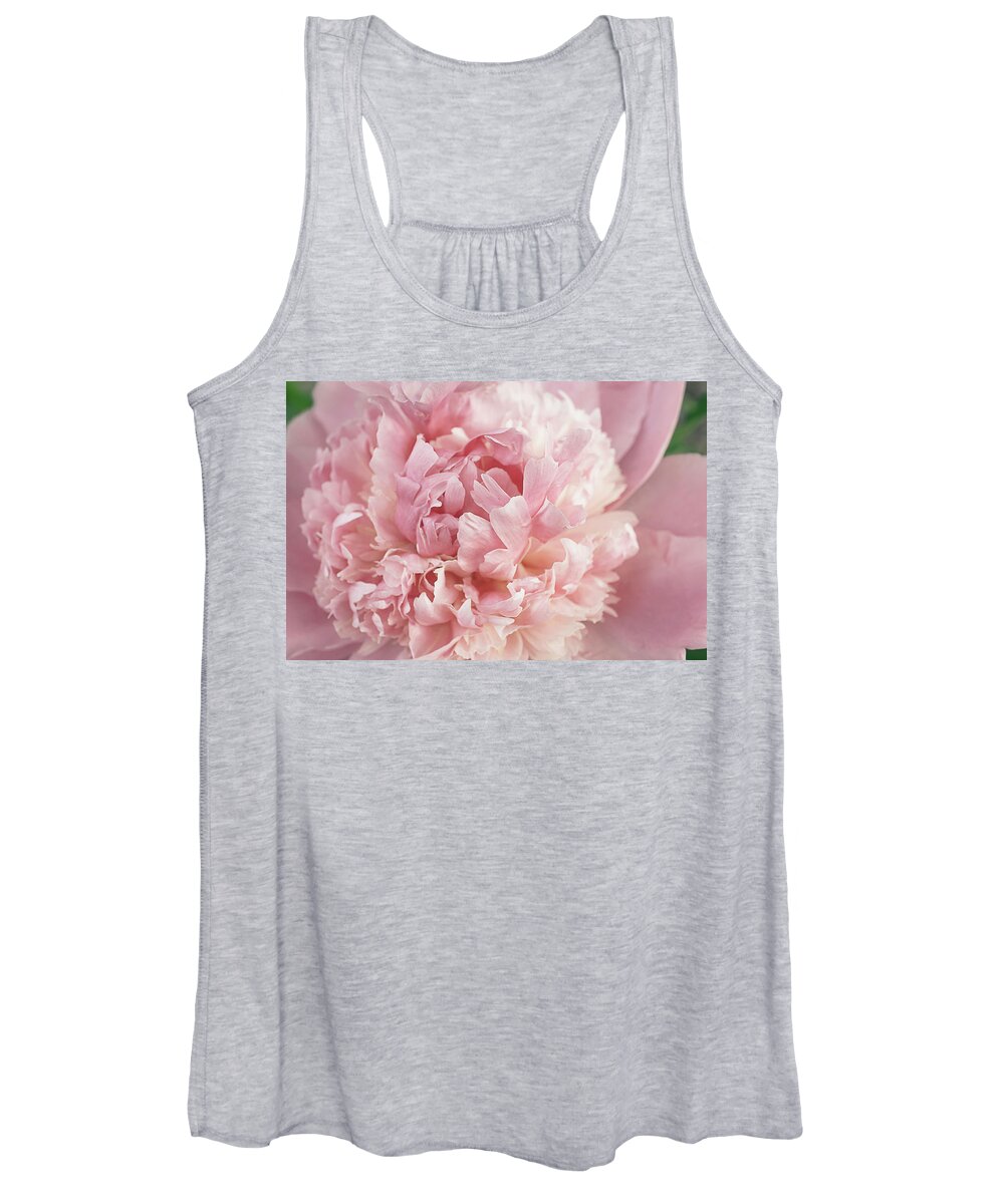 Peony Women's Tank Top featuring the photograph Blessed Peony by Gwen Gibson