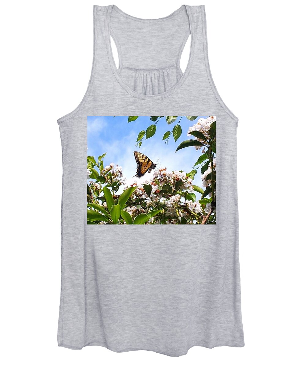 Butterfly Women's Tank Top featuring the photograph Butterfly by Dani McEvoy