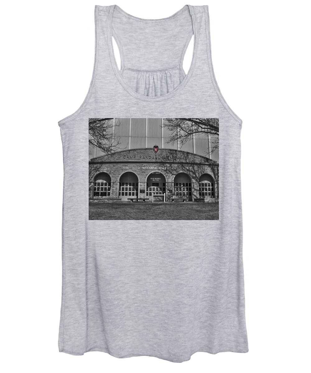 Badger Women's Tank Top featuring the photograph Camp Randall - Madison #2 by Steven Ralser