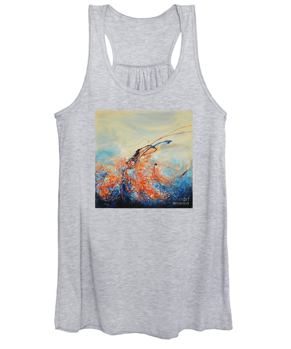 Candle Women's Tank Top featuring the painting Candle in the Wind by Dan Campbell