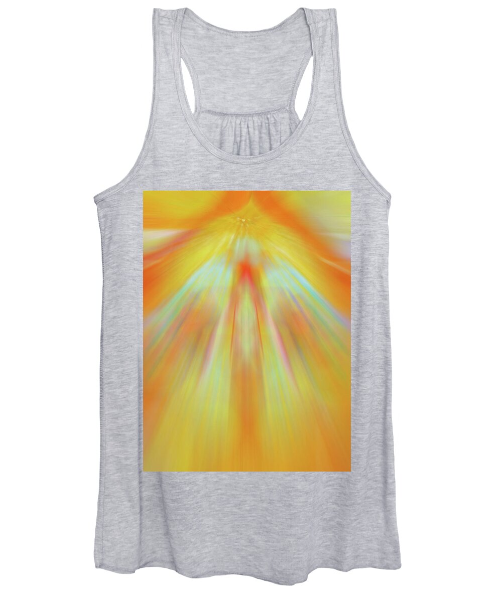 Angel Women's Tank Top featuring the painting Celestial Flight by Anne Cameron Cutri