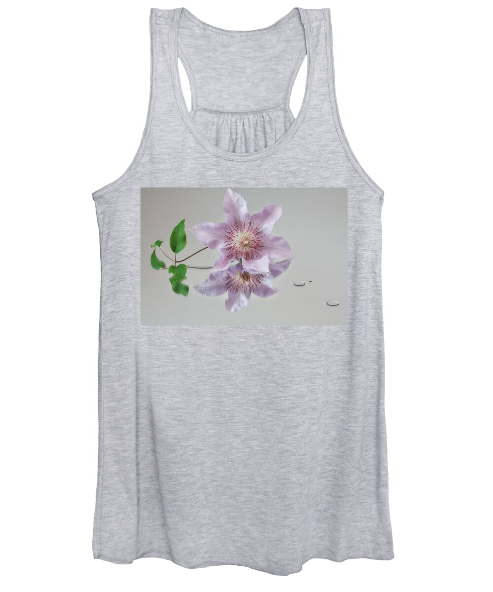 Clematis Women's Tank Top featuring the photograph Centre Stage by Shirley Mitchell