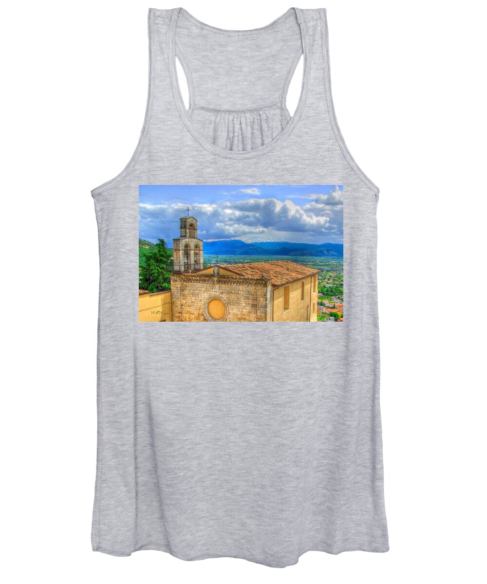 Church Women's Tank Top featuring the photograph Church Steeple by Will Wagner