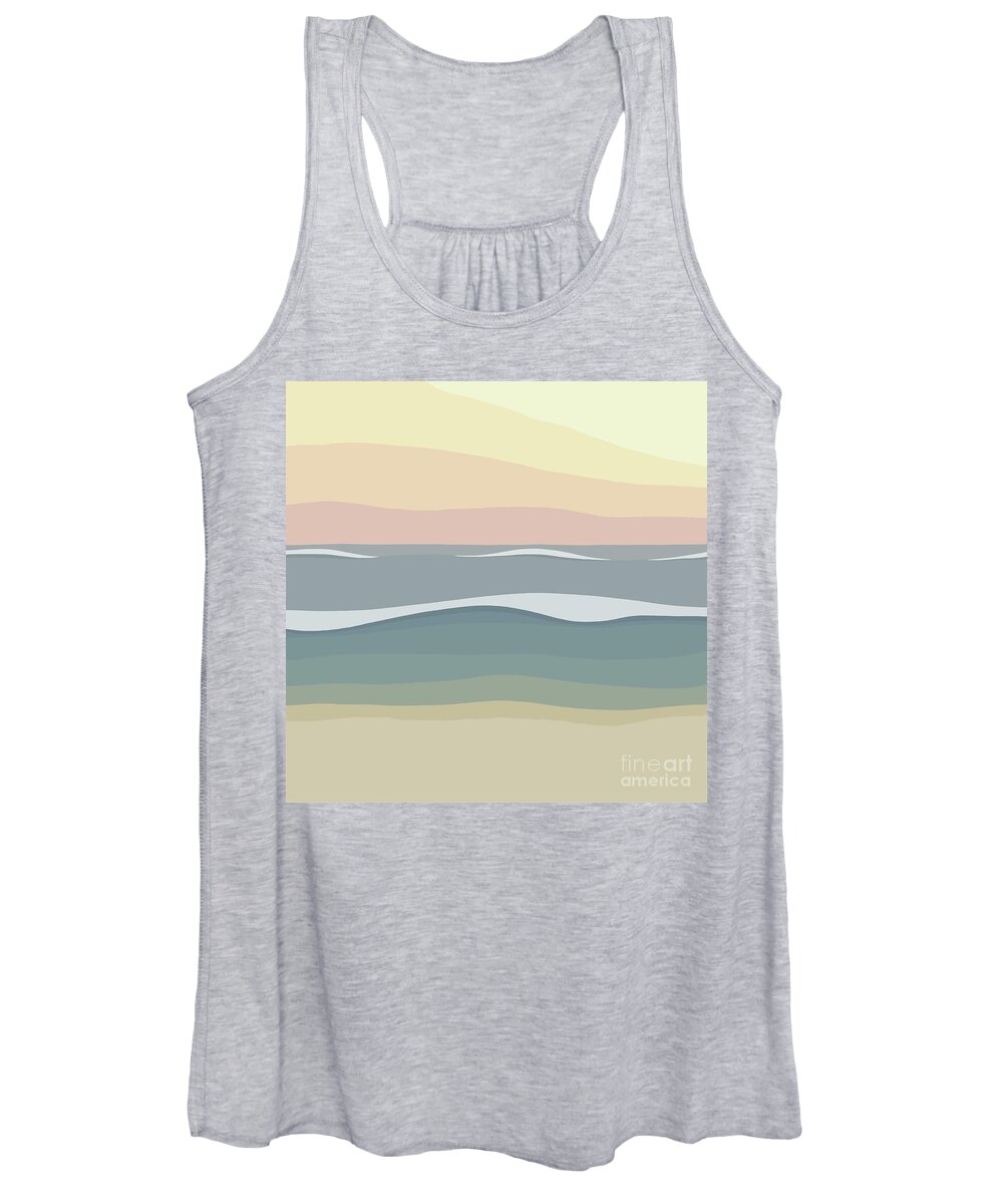 Coast Women's Tank Top featuring the painting Coast by Henry Manning