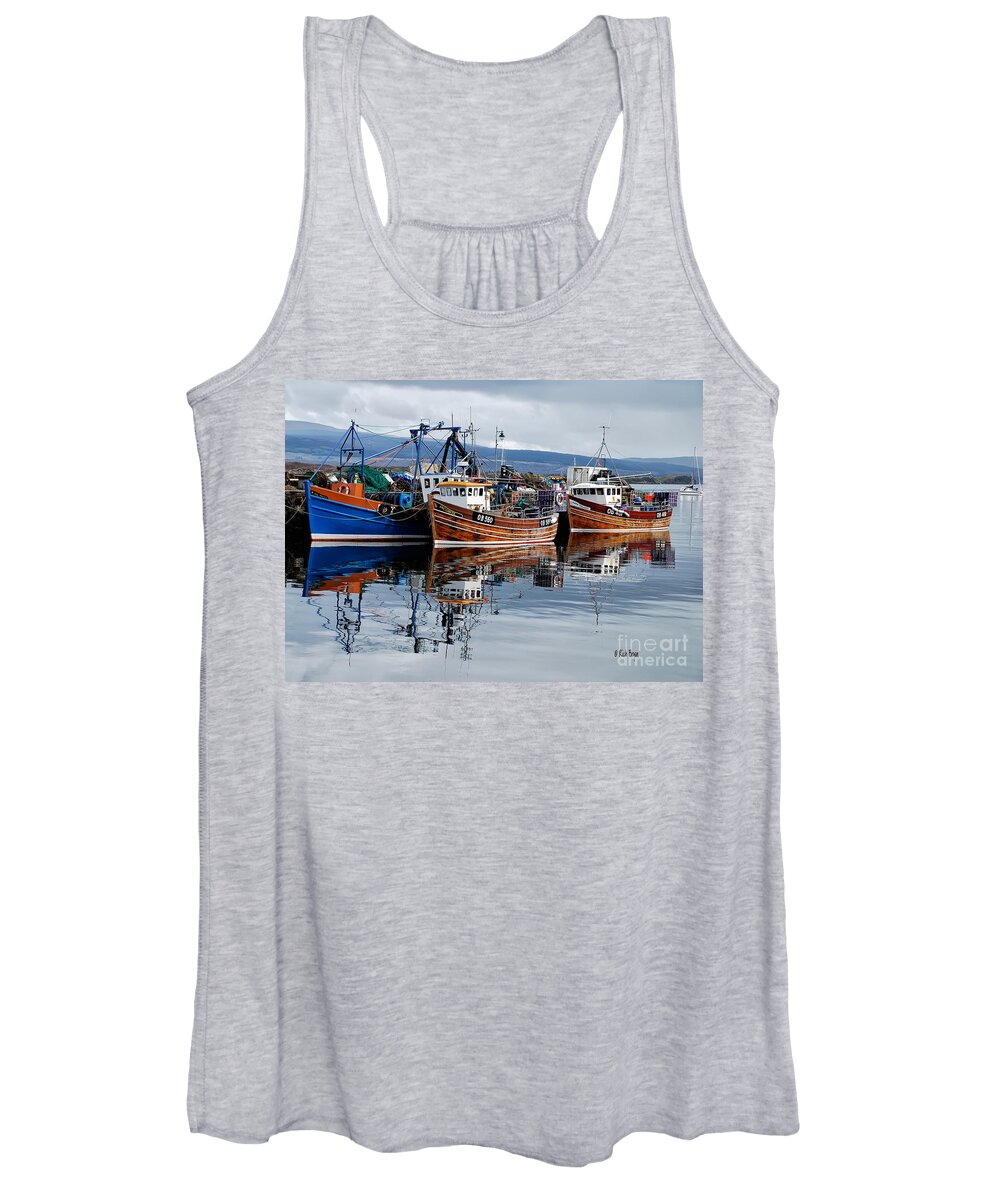 Scotland Women's Tank Top featuring the photograph Colorful Reflections by Lois Bryan