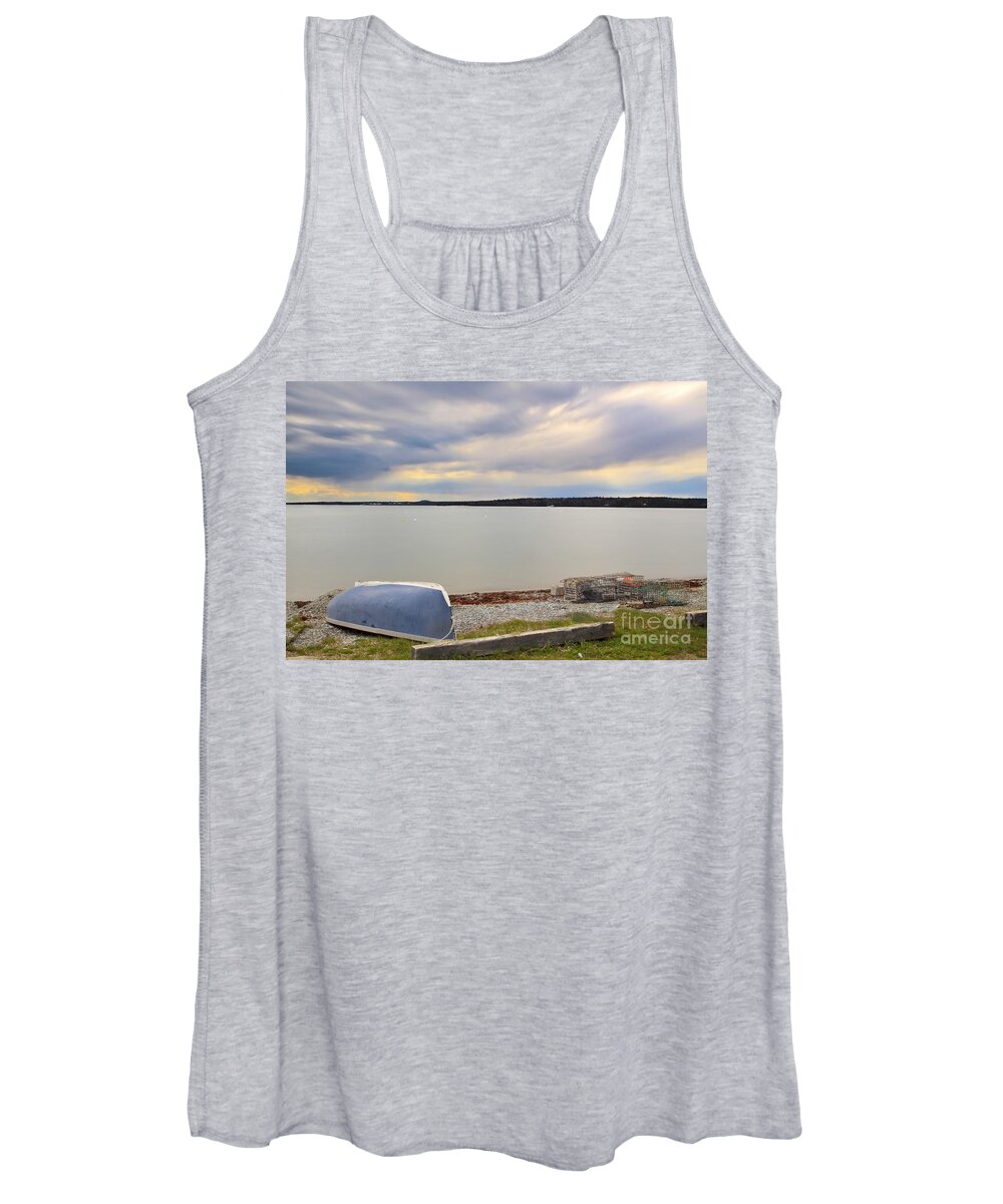 Maine Women's Tank Top featuring the photograph Colorful Storm by Karin Pinkham