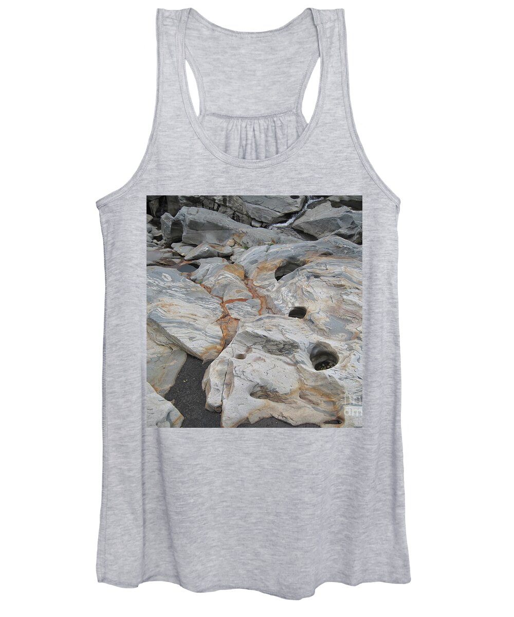 River Women's Tank Top featuring the photograph Connecticut River Bed by HEVi FineArt