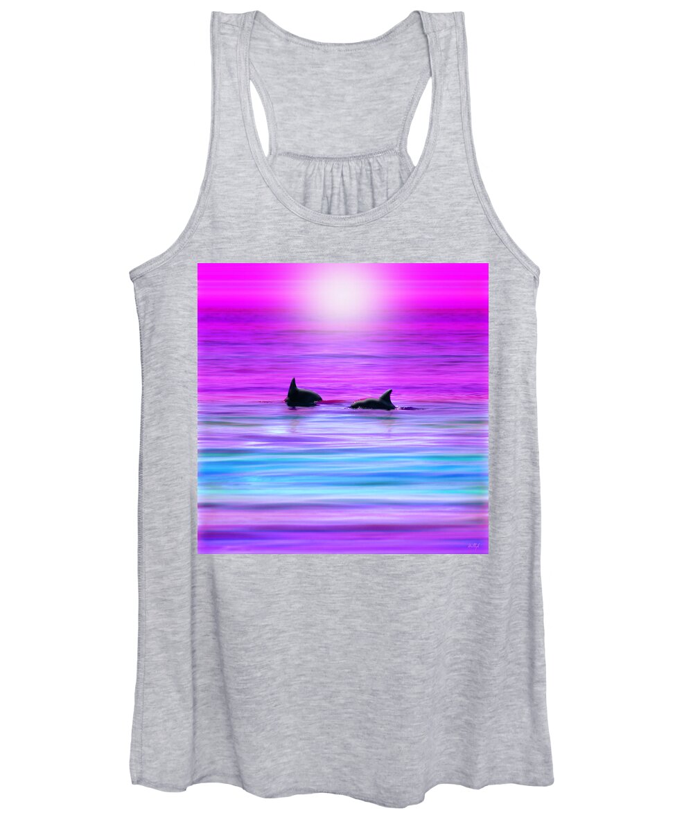 Seascapes Women's Tank Top featuring the photograph Cruisin' Together by Holly Kempe