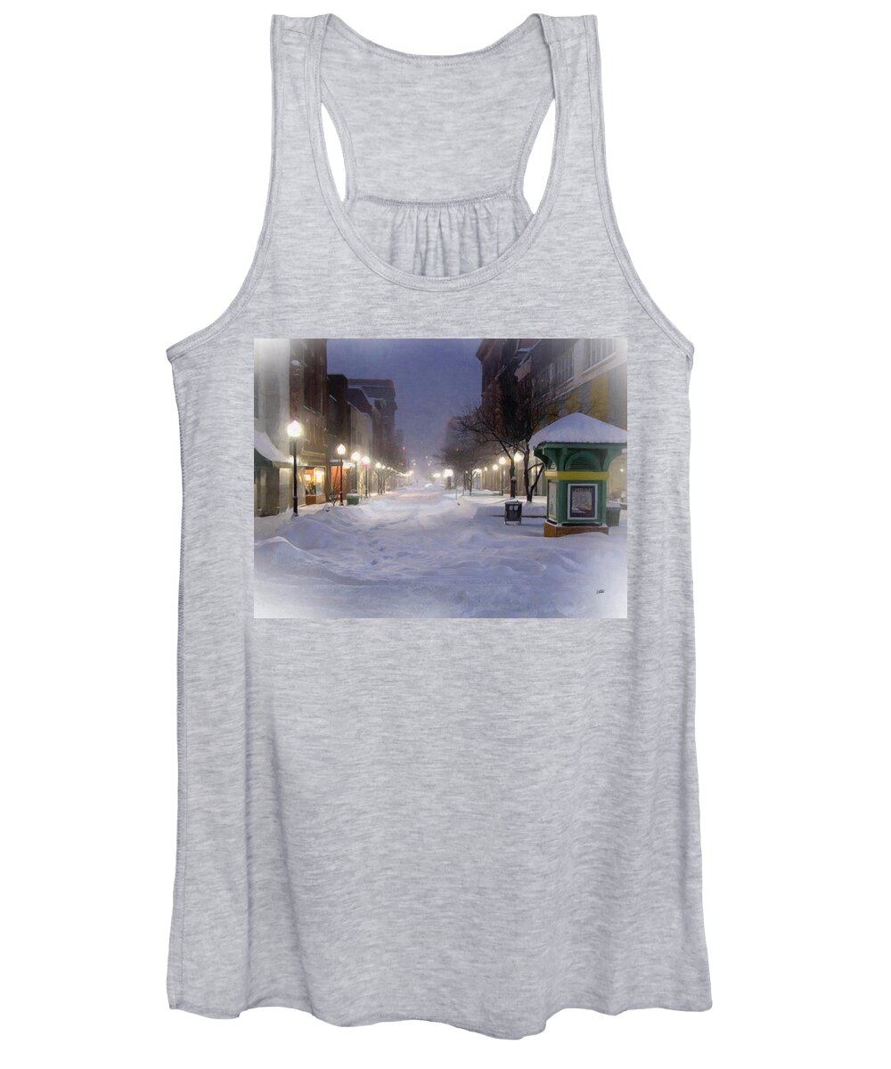 Maryland Women's Tank Top featuring the painting Cumberland Winter by Dean Wittle